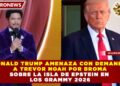 DONALD TRUMP AMENAZA CON DEMANDA A TREVOR NOAH POR BROMA SOBRE LA ISLA DE EPSTEIN EN LOS GRAMMY 2026