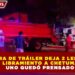 VOLCADURA DE TRÁILER DEJA 2 LESIONADOS EN LIBRAMIENTO A CHETUMAL; UNO QUEDÓ PRENSADO