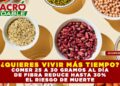 ¿QUIERES VIVIR MÁS TIEMPO? COMER 25 A 30 GRAMOS AL DÍA DE FIBRA REDUCE HASTA 30% EL RIESGO DE MUERTE