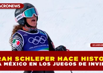 SARAH SCHLEPER HACE HISTORIA PARA MÉXICO EN LOS JUEGOS DE INVIERNO