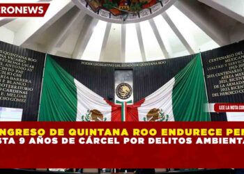 CONGRESO DE QUINTANA ROO ENDURECE PENAS: HASTA 9 AÑOS DE CÁRCEL POR DELITOS AMBIENTALES