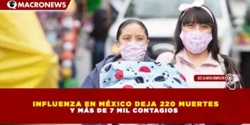 INFLUENZA EN MÉXICO DEJA 220 MUERTES Y MÁS DE 7 MIL CONTAGIOS