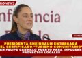 PRESIDENTA SHEINBAUM ENTREGARÁ EL CERTIFICADO ‘TURISMO COMUNITARIO’ EN FELIPE CARRILLO PUERTO PARA IMPULSAR PROYECTOS LOCALES