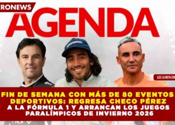 FIN DE SEMANA CON MÁS DE 80 EVENTOS DEPORTIVOS: REGRESA CHECO PÉREZ A LA FÓRMULA 1 Y ARRANCAN LOS JUEGOS PARALÍMPICOS DE INVIERNO 2026