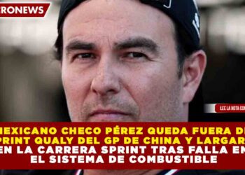 MEXICANO CHECO PÉREZ QUEDA FUERA DE LA SPRINT QUALY DEL GP DE CHINA Y LARGARÁ 22° EN LA CARRERA SPRINT TRAS FALLA EN EL SISTEMA DE COMBUSTIBLE