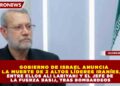 GOBIERNO DE ISRAEL ANUNCIA LA MUERTE DE 2 ALTOS LÍDERES IRANÍES, ENTRE ELLOS ALI LARIYANI Y EL JEFE DE LA FUERZA BASIJ, TRAS BOMBARDEOS