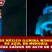 CIUDAD DE MÉXICO ILUMINA MONUMENTOS DE AZUL EN MEMORIA DE POLICÍAS CAÍDOS EN ACTO DE SERVICIO