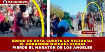 ERROR DE RUTA CUESTA LA VICTORIA: EL CORREDOR MICHAEL KIMANI PIERDE EL MARATÓN DE LOS ÁNGELES