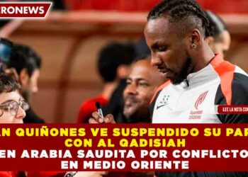 JULIÁN QUIÑONES VE SUSPENDIDO SU PARTIDO CON AL QADISIAH EN ARABIA SAUDITA POR CONFLICTO EN MEDIO ORIENTE