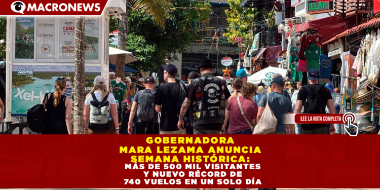 GOBERNADORA MARA LEZAMA ANUNCIA SEMANA HISTÓRICA: MÁS DE 500 MIL VISITANTES Y NUEVO RÉCORD DE 740 VUELOS EN UN SOLO DÍA
