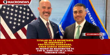 TITULAR DE LA SECRETARÍA DE SEGURIDAD Y PROTECCIÓN CIUDADANA, OMAR GARCÍA HARFUCH, SE REUNIÓ EN WASHINGTON DC CON EL DIRECTOR DE LA DEA, TERRANCE COLE.