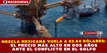 MEZCLA MEXICANA VUELA A 83.64 DÓLARES: EL PRECIO MÁS ALTO EN DOS AÑOS ANTE EL CONFLICTO EN EL GOLFO
