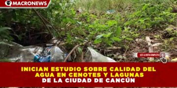 INICIAN ESTUDIO SOBRE CALIDAD DEL AGUA EN CENOTES Y LAGUNAS DE CANCÚN