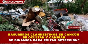 BASUREROS CLANDESTINOS EN CANCÚN SE OCULTAN Y CAMBIAN DE DINÁMICA PARA EVITAR DETECCIÓN