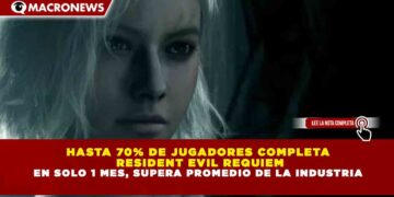 HASTA 70% DE JUGADORES COMPLETA  RESIDENT EVIL REQUIEM EN SOLO 1 MES, SUPERA PROMEDIO DE LA INDUSTRIA