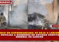 INCENDIO EN SUPERMANZANA 65 DEJA 0 LESIONADOS Y MOVILIZA A BOMBEROS EN ANTIGUO HOSPITAL GENERAL DE CANCÚN