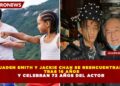 JADEN SMITH Y JACKIE CHAN SE REENCUENTRAN TRAS 16 AÑOS Y CELEBRAN 72 AÑOS DEL ACTOR