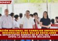 ASOCIACIÓN NACIONAL DE CONSEJOS EMPRESARIALES  REGIONALES DONA SILLAS ESCOLARES PARA ESTUDIANTES ZURDOS EN PLAYA DEL CARMEN Y  APOYA LA EDUCACIÓN INCLUSIVA