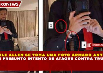 COLE ALLEN SE TOMA UNA FOTO ARMADO ANTES  DE PRESUNTO INTENTO DE ATAQUE CONTRA TRUMP