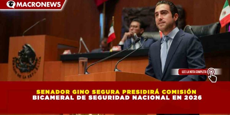 SENADOR GINO SEGURA PRESIDIRÁ COMISIÓN BICAMERAL DE SEGURIDAD NACIONAL EN 2026