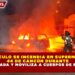 UN VEHÍCULO SE INCENDIA EN SUPERMANZANA 44 DE CANCÚN DURANTE LA MADRUGADA Y MOVILIZA A CUERPOS DE EMERGENCIA