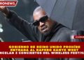 GOBIERNO DE REINO UNIDO PROHÍBE ENTRADA AL RAPERO KANYE WEST Y CANCELAN 3 CONCIERTOS DEL WIRELESS FESTIVAL 2026
