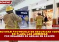 ACTIVAN PROTOCOLO DE SEGURIDAD 100% EN PLAZA LAS AMÉRICAS POR ENJAMBRE DE ABEJAS EN CANCÚN