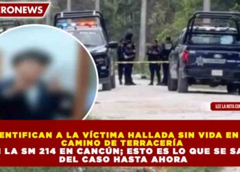 IDENTIFICAN A LA VÍCTIMA HALLADA SIN VIDA EN UN CAMINO DE TERRACERÍA EN LA SM 214 EN CANCÚN; ESTO ES LO QUE SE SABE DEL CASO HASTA AHORA