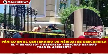 PÁNICO EN EL CENTENARIO DE MÉRIDA: SE DESCARRILA EL “TRENECITO” Y REPORTAN PERSONAS HERIDAS  TRAS EL ACCIDENTE