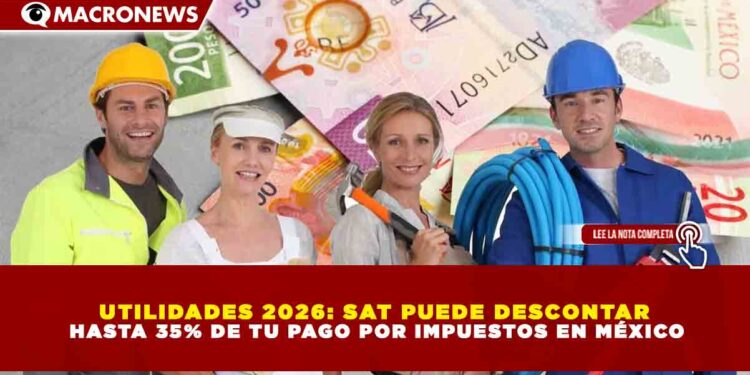 UTILIDADES 2026: SAT PUEDE DESCONTAR  HASTA 35% DE TU PAGO POR IMPUESTOS EN MÉXICO