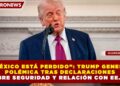 “MÉXICO ESTÁ PERDIDO”: TRUMP GENERA POLÉMICA TRAS DECLARACIONES SOBRE SEGURIDAD Y RELACIÓN CON EE.UU.