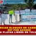 ANUNCIAN BLOQUEO EN CARRETERA 307 POR ACCESO A PLAYAS LIBRES EN TULUM