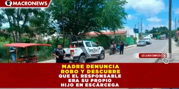 MADRE DENUNCIA ROBO Y DESCUBRE QUE EL RESPONSABLE ERA SU PROPIO HIJO EN ESCÁRCEGA