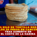 EL KILO DE TORTILLA ROZA LOS 30 PESOS EN CANCÚN TRAS AUMENTO EN EL COSTO DE LA HARINA