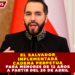 EL SALVADOR IMPLEMENTARÁ CADENA PERPETUA PARA MENORES DE 12 AÑOS A PARTIR DEL 26 DE ABRIL