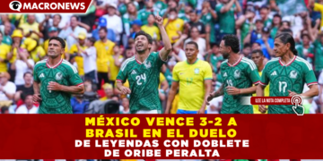 ¡NOSTALGIA PURA! MÉXICO VENCE 3-2 A BRASIL EN EL DUELO DE LEYENDAS CON DOBLETE DE ORIBE PERALTA