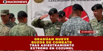 GRADÚAN NUEVE BUZOS DE COMBATE TRAS ADIESTRAMIENTO EXTREMO EN COZUMEL