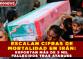 ESCALAN CIFRAS DE MORTALIDAD EN IRÁN: REPORTAN MÁS DE 3 MIL FALLECIDOS TRAS ATAQUES