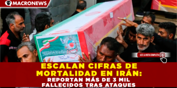 ESCALAN CIFRAS DE MORTALIDAD EN IRÁN: REPORTAN MÁS DE 3 MIL FALLECIDOS TRAS ATAQUES