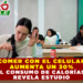 COMER CON EL CELULAR AUMENTA UN 30% EL CONSUMO DE CALORÍAS, REVELA ESTUDIO