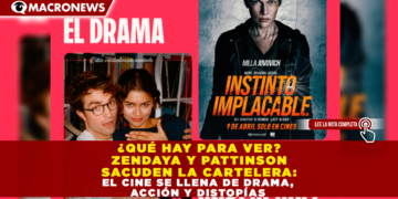 ¿QUÉ HAY EN PARA VER? ZENDAYA Y PATTINSON SACUDEN LA CARTELERA: EL CINE SE LLENA DE DRAMA, ACCIÓN Y DISTOPÍAS