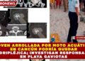 JOVEN ARROLLADA POR MOTO ACUÁTICA EN CANCÚN PODRÍA QUEDAR CUADRIPLÉJICA; INVESTIGAN RESPONSABLES EN PLAYA GAVIOTAS